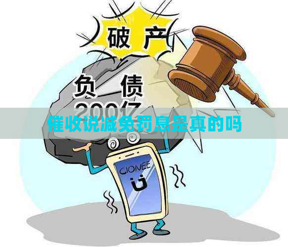 说减免罚息是真的吗