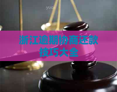 浙江逾期协商还款技巧大全