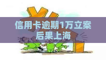 信用卡逾期1万立案后果上海