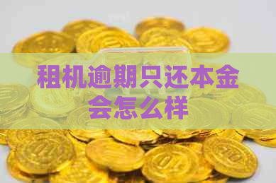 租机逾期只还本金会怎么样