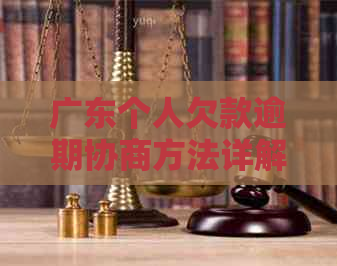 广东个人欠款逾期协商方法详解