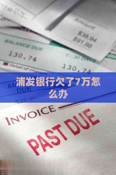 浦发银行欠了7万怎么办