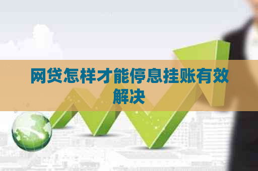 网贷怎样才能停息挂账有效解决