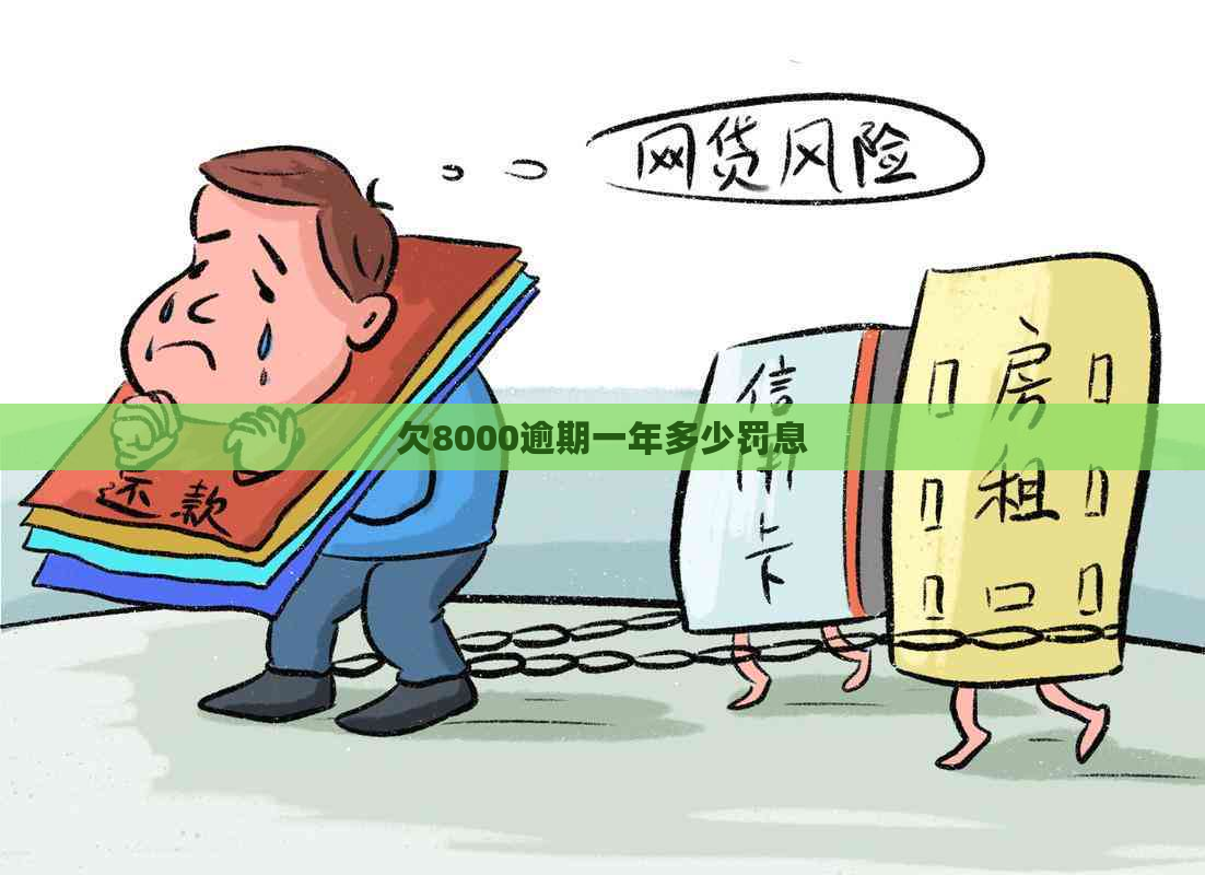 欠8000逾期一年多少罚息