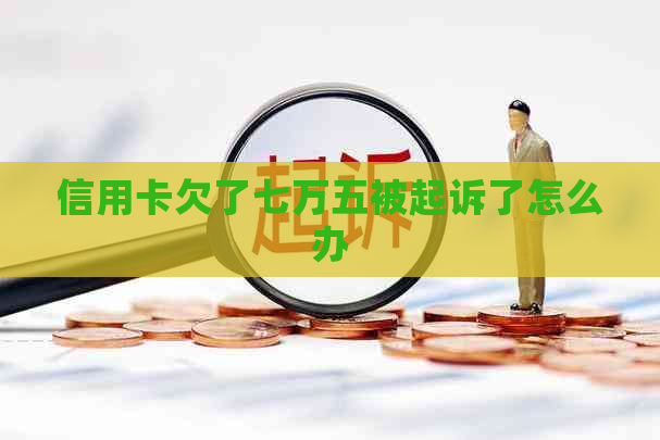 信用卡欠了七万五被起诉了怎么办