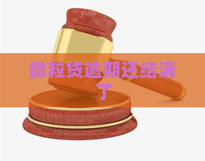微粒贷逾期还结清了