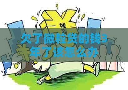 欠了微粒贷的钱3年了该怎么办