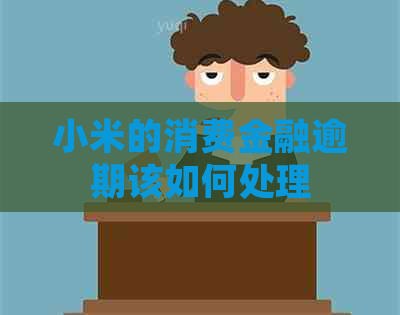 小米的消费金融逾期该如何处理