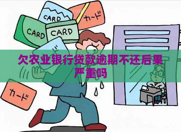 欠农业银行贷款逾期不还后果严重吗