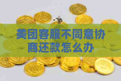 美团客服不同意协商还款怎么办