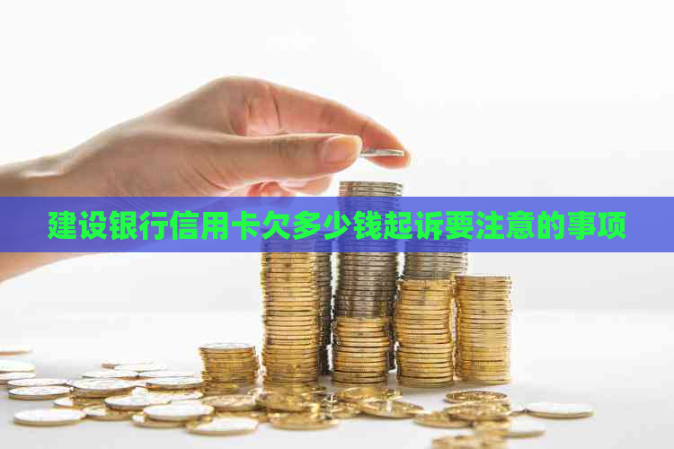 建设银行信用卡欠多少钱起诉要注意的事项
