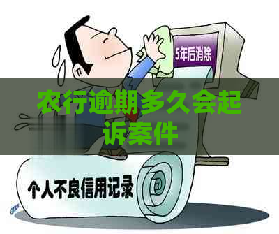 农行逾期多久会起诉案件