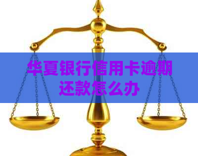 华夏银行信用卡逾期还款怎么办