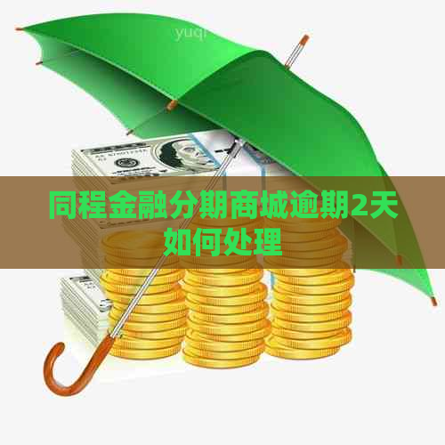 同程金融分期商城逾期2天如何处理