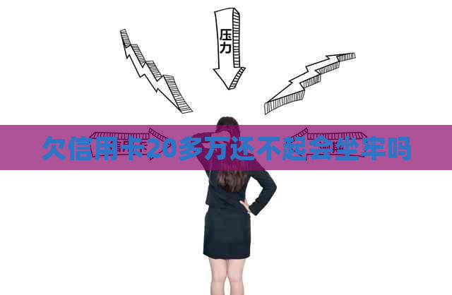 欠信用卡20多万还不起会坐牢吗