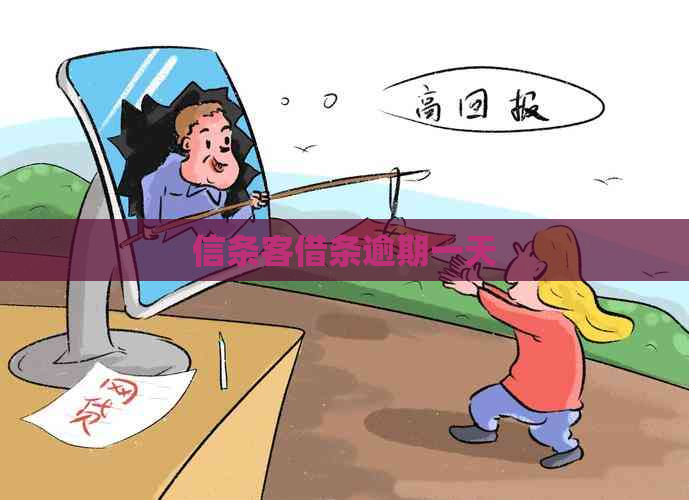 信条客借条逾期一天