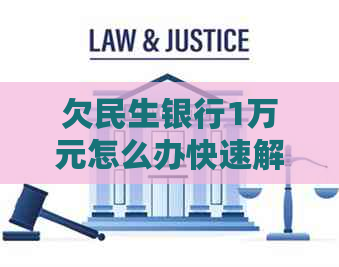 欠民生银行1万元怎么办快速解决办法