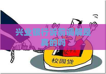 兴业银行诉前调解是真的吗