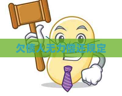 欠债人无力偿还规定