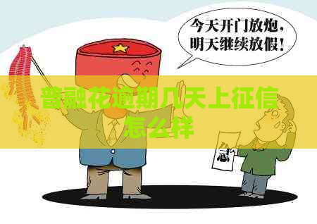 普融花逾期几天上怎么样
