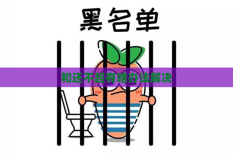 和还不起有啥办法解决