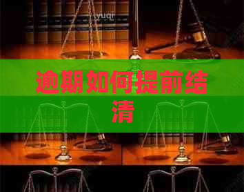 逾期如何提前结清