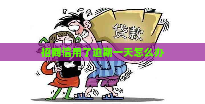 招商信用了逾期一天怎么办