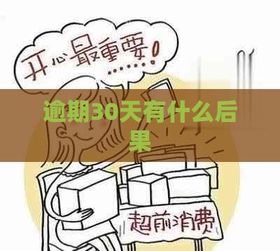 逾期30天有什么后果