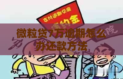 微粒贷7万逾期怎么办还款方法
