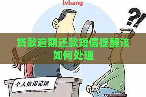贷款逾期还款短信提醒该如何处理