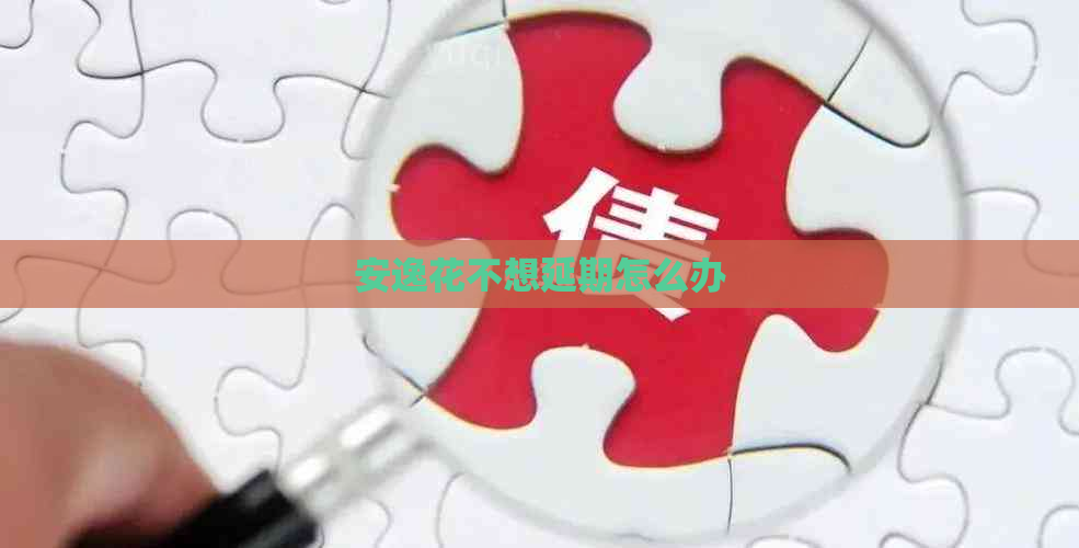 安逸花不想延期怎么办