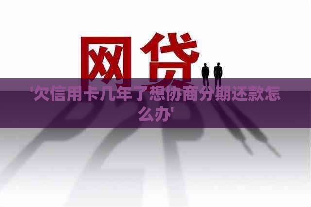 '欠信用卡几年了想协商分期还款怎么办'