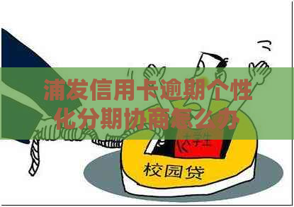 浦发信用卡逾期个性化分期协商怎么办