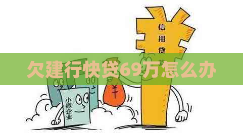 欠建行快贷69万怎么办