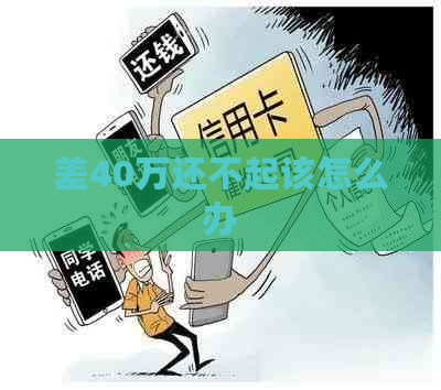 差40万还不起该怎么办