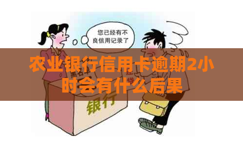 农业银行信用卡逾期2小时会有什么后果
