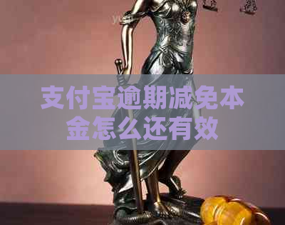 支付宝逾期减免本金怎么还有效