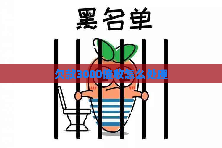 欠款3000怎么处理