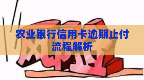 农业银行信用卡逾期止付流程解析