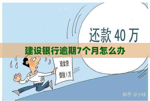 建设银行逾期7个月怎么办