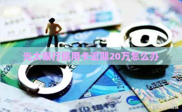 光大银行信用卡逾期20万怎么办