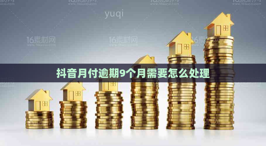 抖音月付逾期9个月需要怎么处理