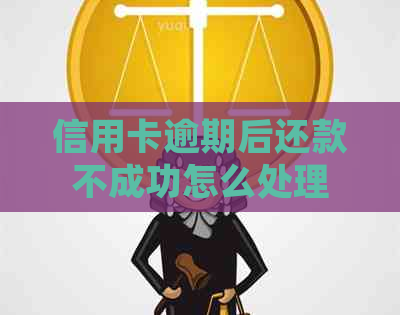 信用卡逾期后还款不成功怎么处理