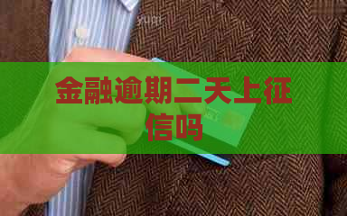 金融逾期二天上吗