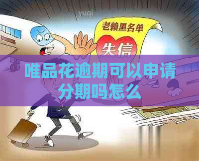 唯品花逾期可以申请分期吗怎么