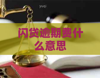 闪贷逾期费什么意思
