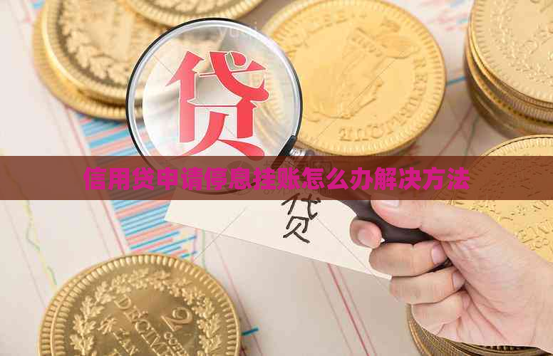 信用贷申请停息挂账怎么办解决方法