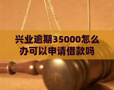 兴业逾期35000怎么办可以申请借款吗