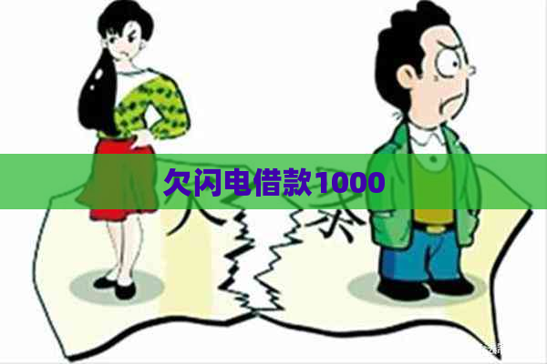 欠闪电借款1000