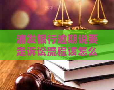 浦发银行逾期说要走诉讼流程该怎么办